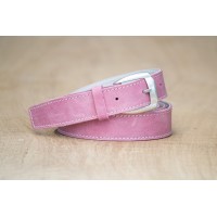 CEINTURE CUIR ROSE| La classique